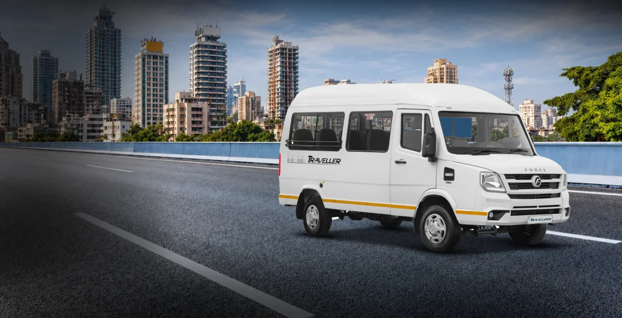 Tempo Traveller (12 seater), on the road